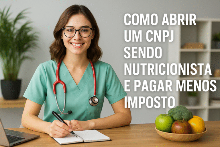 Como Abrir um CNPJ Sendo Nutricionista e Pagar Menos Imposto