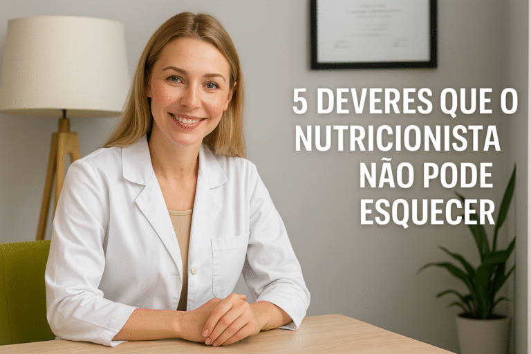 5 deveres que o nutricionista não pode esquecer