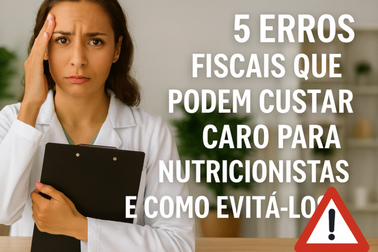 5 Erros Fiscais que Podem Custar Caro para Nutricionistas — e Como Evitá-los